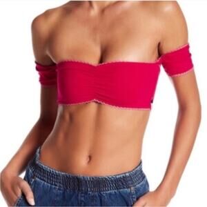 One Teaspoon Hot Pink Body Holster Bodice Super Cropped top NEW AUS 4 / US XXS
